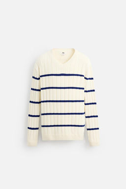 LIMITED EDITION STRIPED JACQUARD SWEATER - Zara фото 6