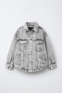 SOBRECAMISA DENIM / Gris claro - Zara фото 3