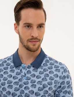 Mavi Slim Fit Bask_l_ Polo Yaka Ti__rt