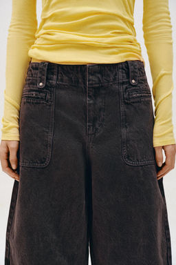 JEANS Z1975 CARGO BARREL TIRO MEDIO / Marr?n - Zara фото 4