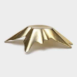 Ваза для фруктов «Рени», 28.5×26.5×7 см, стекло, золотистая