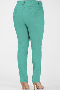 Брюки женские зеленые облегающие для высоких - Almond фото 2