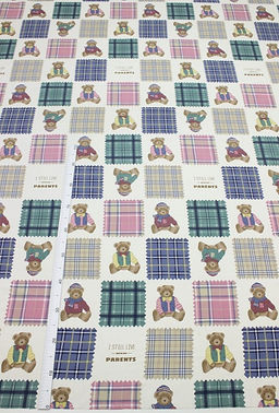 Сатин Мишка Тедди - пэчворк, ш.2.35м, хлопок-100%, 110гр/м.кв - Купава фото 2