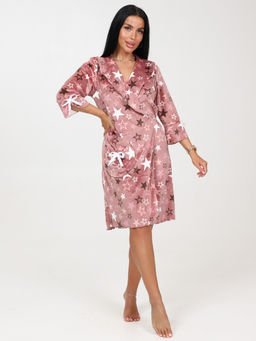 131 ХАЛАТ ЖЕНСКИЙ (Звёзды (сухая роза))