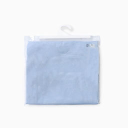 Простыня на резинке LoveLife 160*200*25 см, цв.голубой, жатка, 100% п/э, 100гр/м2  фото 4