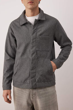 Antrasit Regular Erkek Mont TMNAW26MO00033 - Trendyolmilla фото 25