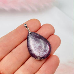 Кулон из камня Лепидолит - Радуга самоцветов фото 2