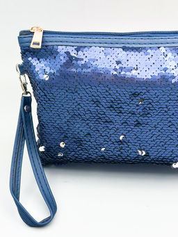 Sunflower Косметичка женская с пайетками 031, синий