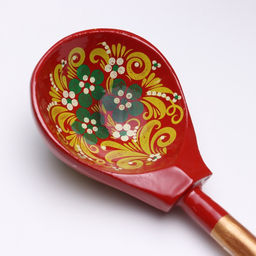 Цена за 10 шт. Ложка деревянная «Краснушка», столовая, 19×6 см, хохлома, МИКС