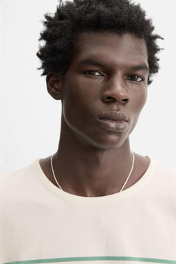 STRIPED JACQUARD T-SHIRT - Zara фото 6