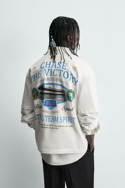 CONTRAST PRINT T-SHIRT