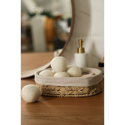 Шарики для стирки и сушки белья, набор 6 шт., натуральная шерсть