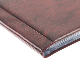 Альбом для монет 125×185 мм Calligrata, на 240 монет, ячейка 35×35 мм, 16 листов, обложка искусственная кожа, коричневый