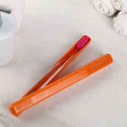 Цена за 8 шт. Футляр для зубной щётки Комфорт Плюс, 20×2×3 см, цвет МИКС