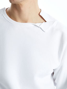 Bisiklet Yaka Erkek Sweatshirt