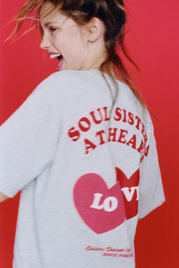 HEART PRINT T-SHIRT - Zara фото 6