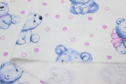 Фланель Плюшевые медвежата, ш.0.95м, хлопок-100%, 170гр/м.кв - Купава фото 5