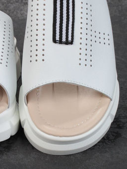 08-PED123-1 WHITE Босоножки женские (натуральная кожа)