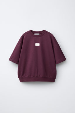 CAMISETA FELPA JOGGING / Burgundy - Zara фото 5