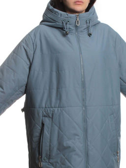 F-804 GRAY BLUE Куртка демисезонная женская (100 гр. холлофайбер) - Fashion фото 2