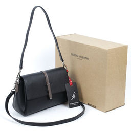 Женская кожаная сумка Sergio Valentini SV-8571 Блек  фото 5