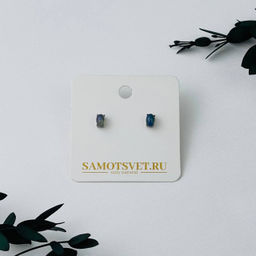 Серьги-пусеты с Опалом