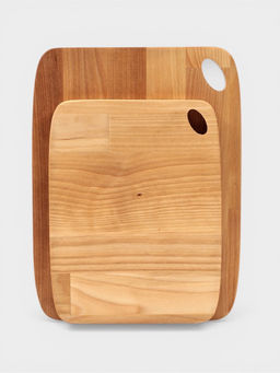 Набор разделочных досок, 2 шт., 27.5×21 см,22.2×17 см, дерево берёза, пропитаны минеральным маслом