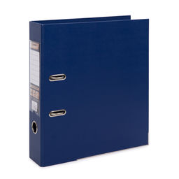 Expert Complete Регистратор PVC, 2-х стороннее покрытие, мет.уг. 75 мм 50 шт. Premier A4 арочный механ. (разб.) лён синий ЕС100162002