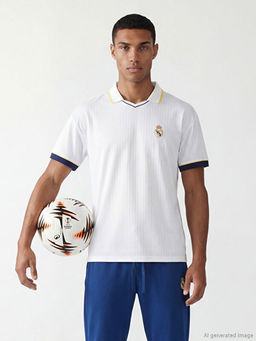 Polo Yaka Real Madrid Nak??l? Erkek Spor Ti??rt