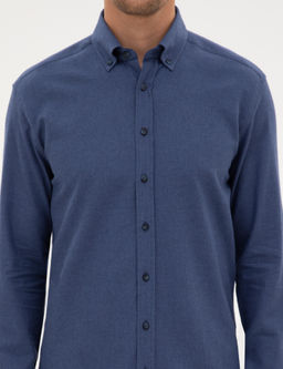 _ndigo Regular Fit Uzun Kollu G_mlek - Pierre cardin фото 6
