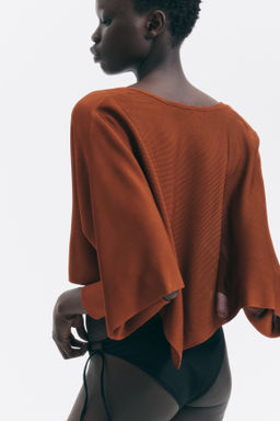 Top capa cropped - H&m фото 5