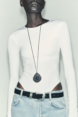 BASIC POLYAMIDE BODYSUIT - Zara фото 2