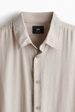 Camisa efecto arrugado Regular Fit - H&m фото 2