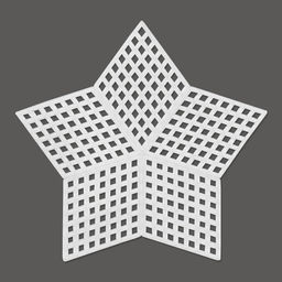 Канва KPL-07 Gamma пластиковая 100% полиэтилен 9 x 9 см 10 шт звезда малая