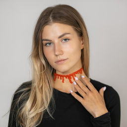 Карнавальный аксессуарчокер Кровь