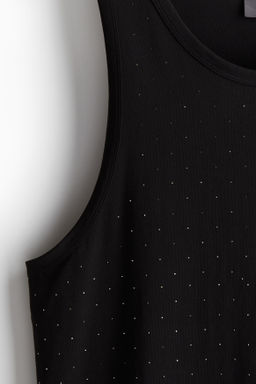 Camiseta sin mangas con strass Regular Fit - H&m фото 8