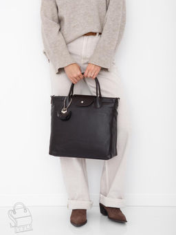 Сумка женская кожаная 1006LP d.coffee Polina&Eiterou  в Новосибирске