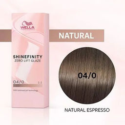 Гель-крем для стойкого тонирования Shinefinity 04/0 натуральный экспрессо, Wella