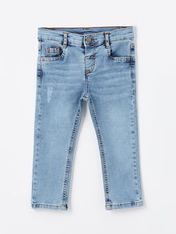 Beli Lastikli Basic Erkek Bebek Jean Pantolon