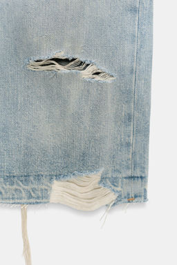 FALDA DENIM TRF ROTOS / Azul claro - Zara фото 9