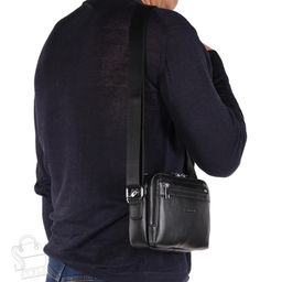 Сумка мужская кожаная 802-1GH black Heanbag