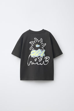 CAMISETA ESTAMPADO / Gris antracita