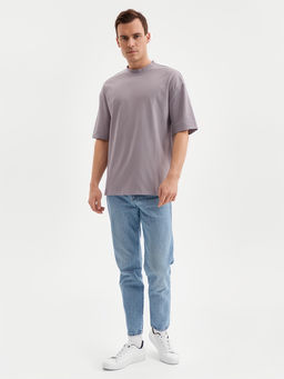 Футболка мужская MINAKU: Basic line MAN серая, размер 52