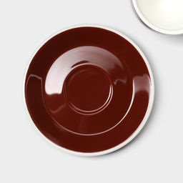 Кофейная пара фарфоровая Magistro Coffee time, 2 предмета: чашка 280 мл, блюдце d=15,5 см, цвет коричневый  фото 4