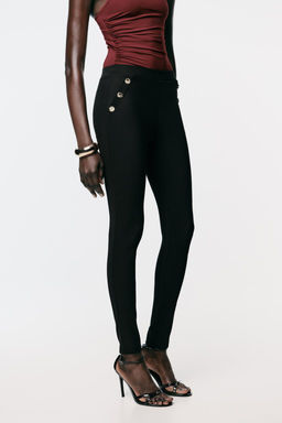 OTTOMAN LEGGINGS WITH BUTTONS - Zara фото 2