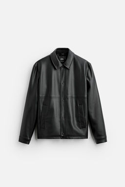 LEATHER EFFECT JACKET - Zara фото 16