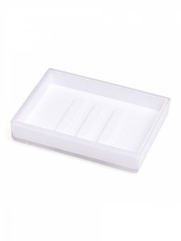 Мыльница белый пластик - Denastia фото 3