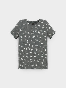 КР 302814/пряный базилик,нежные цветочки к585 фуфайка (футболка) для дев - Crockid фото 2