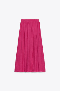 RUBBERISED PRINT MIDI SKIRT - Zara фото 6
