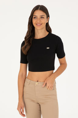 U. S. Polo Assn / Женская черная футболка